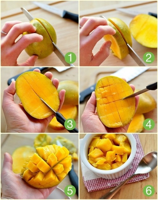 Как правильно есть манго